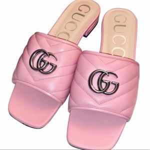 Pink jodie gucci sandals